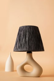 Opviq Lámpara de Mesa de Cerámica Beige YL543